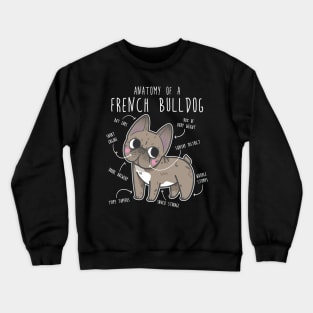 French Bulldog Anatomy Crewneck Sweatshirt